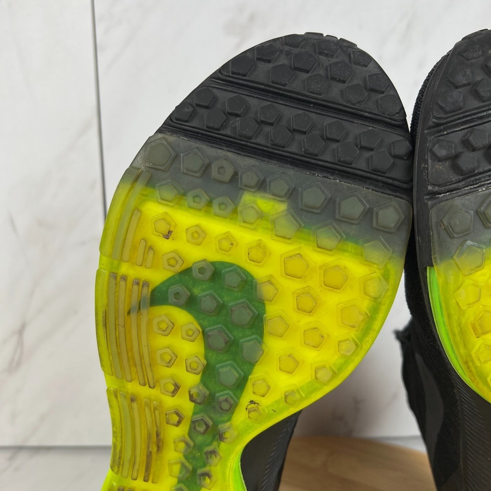 Nike Zoom All Out Flyknit Mens Size 10 Black Volt Running Shoes 844134-001 - Picture 7 of 12